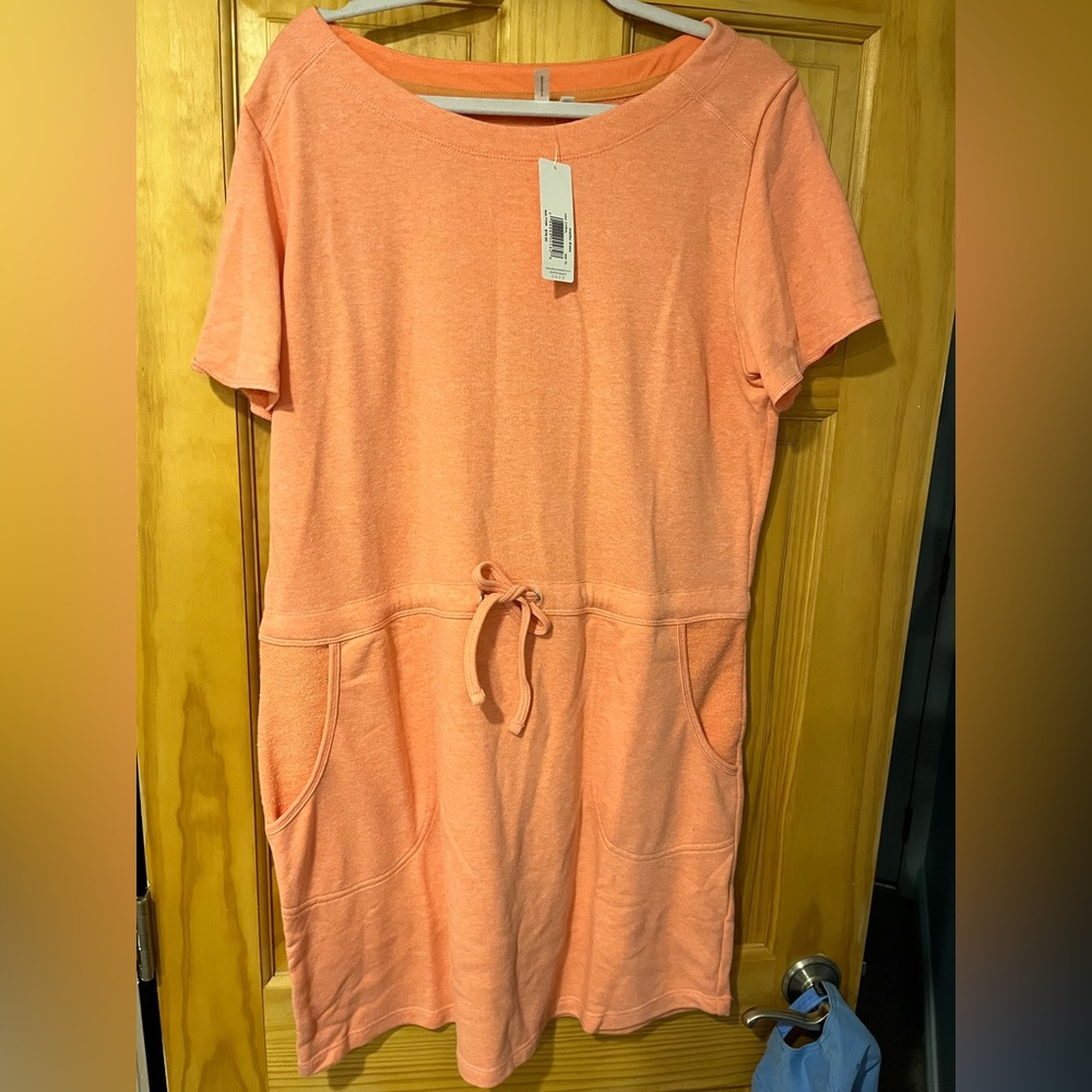 Malibu Orange Heather Peach Dress NWT XL